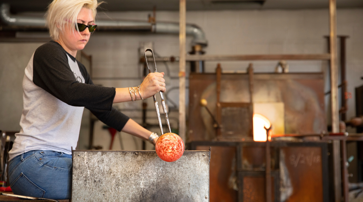 Hudson Beach Glass glass blowing